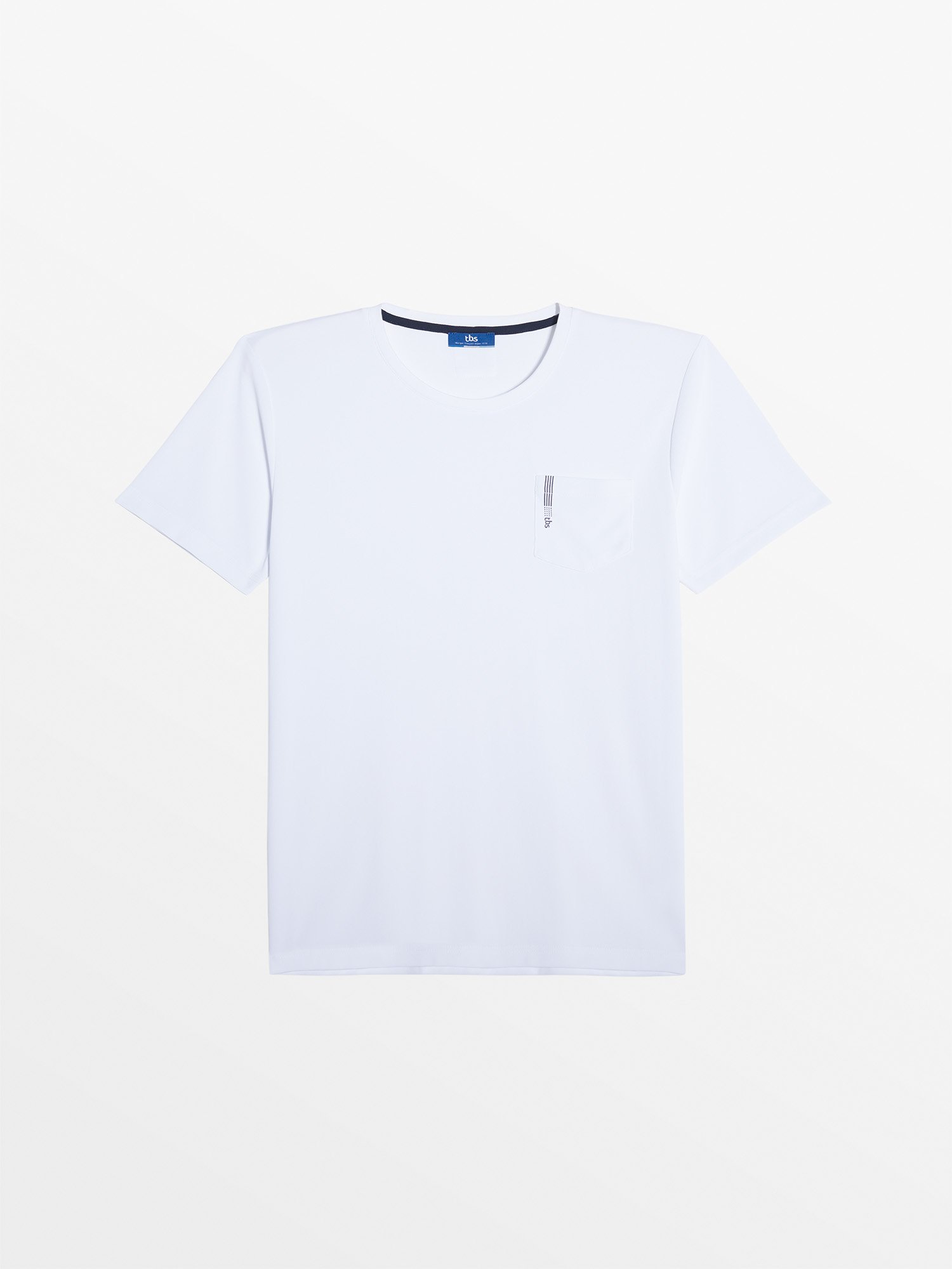 Tee Shirt Homme  Manches Courtes Blanc