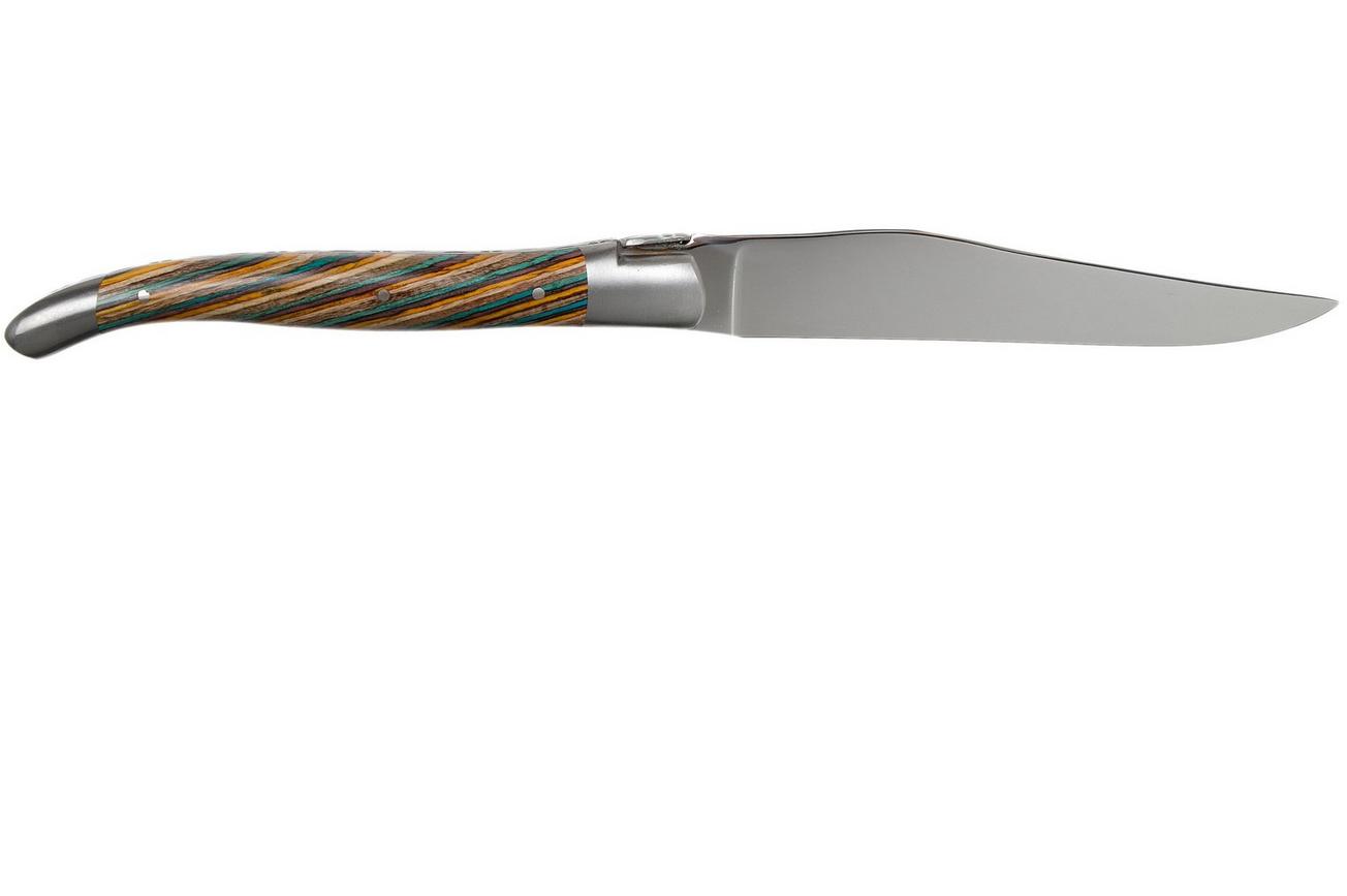Laguiole en Aubrac Samba 62C99SADIH 6-delige steakmessenset gekleurd sambahout