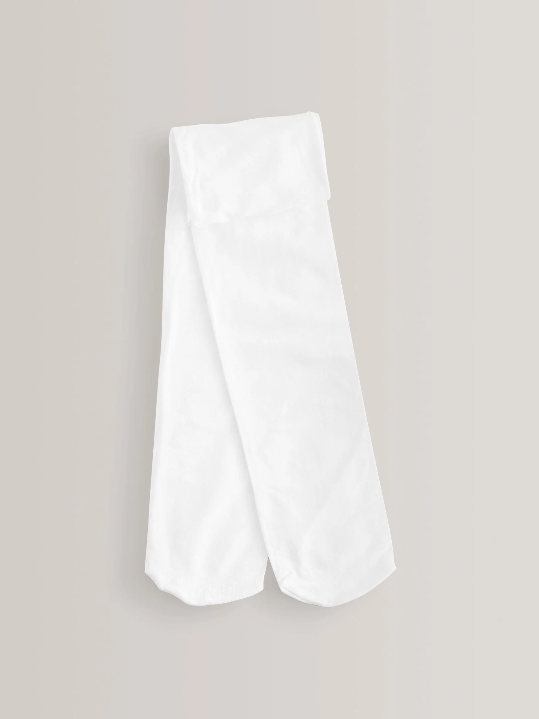 Wit - 2 Schoolpanty's van 80 denier