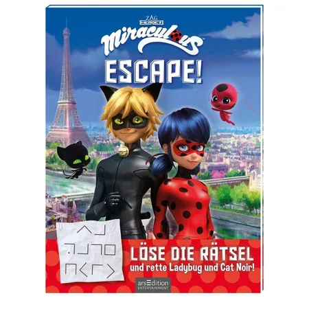 ars Edition Miraculous - Escape! Löse die Rätsel und rette Ladybug und Cat Noir!