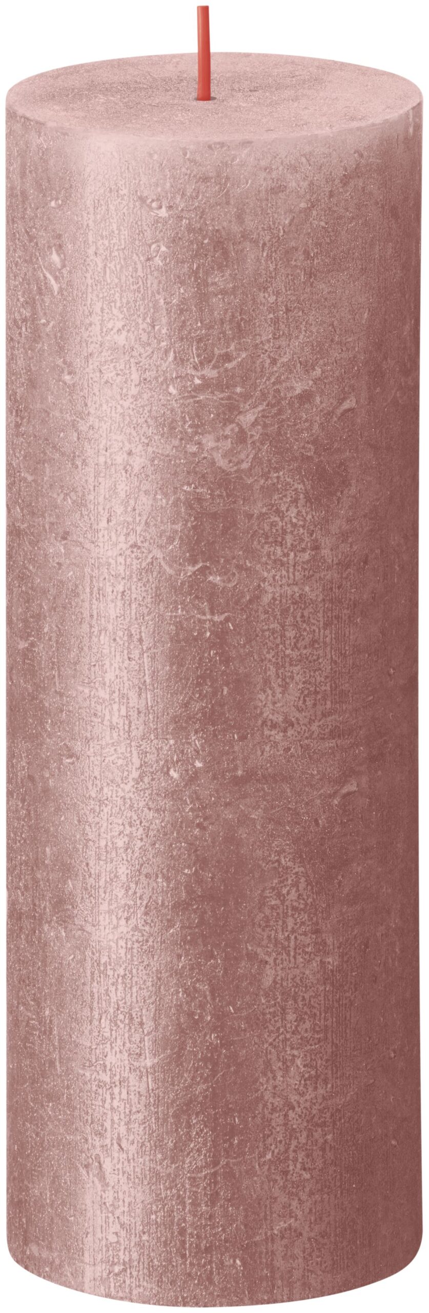 Bolsius Metallic Rustiekkaars 190/68 Roze (1 stuk)