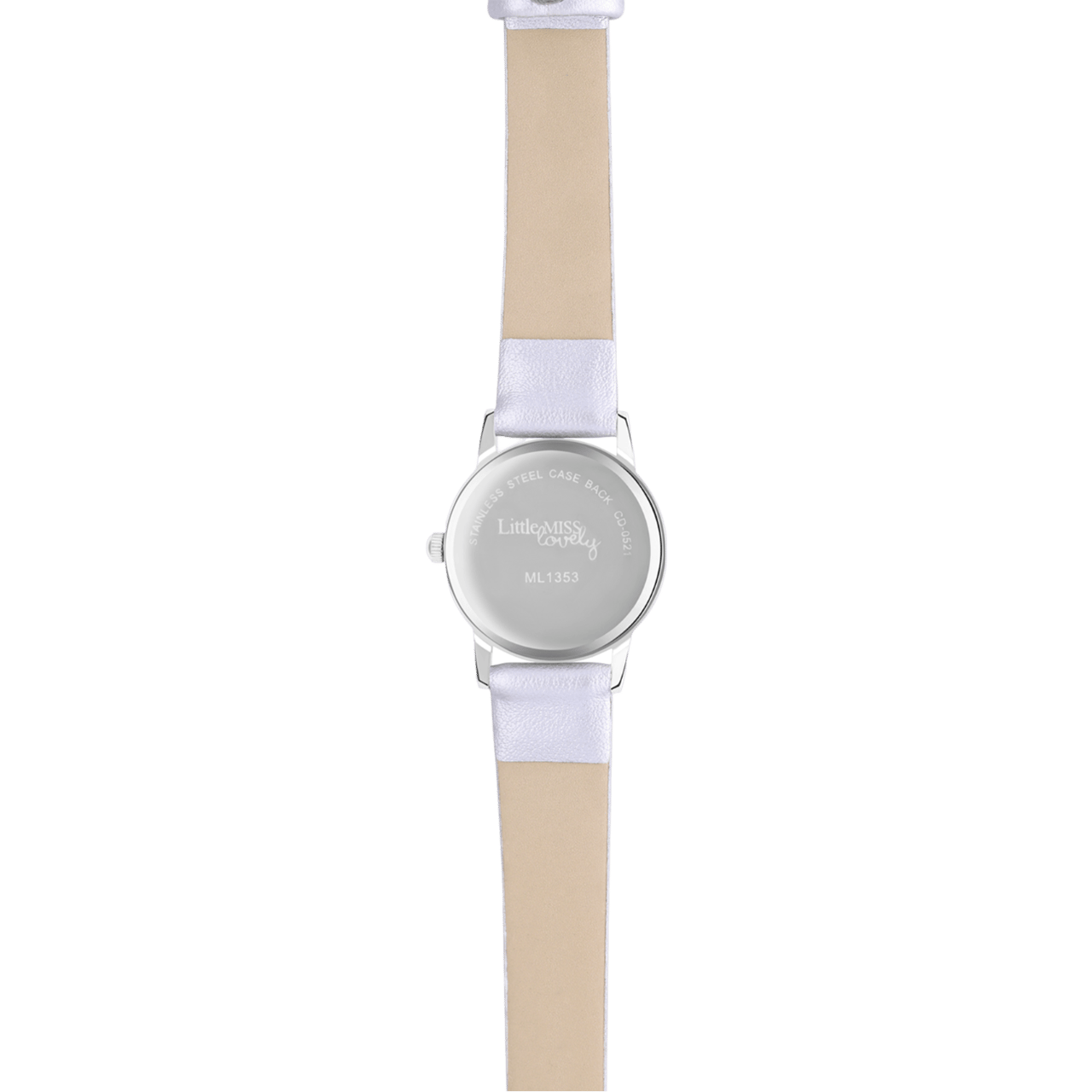 Little Miss Lovely Unicorn Kinder Horloge Zilverkleurig PU leer