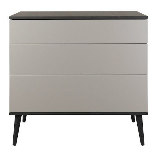 Flow commode 3 tiroirs   Stone        de               Quax