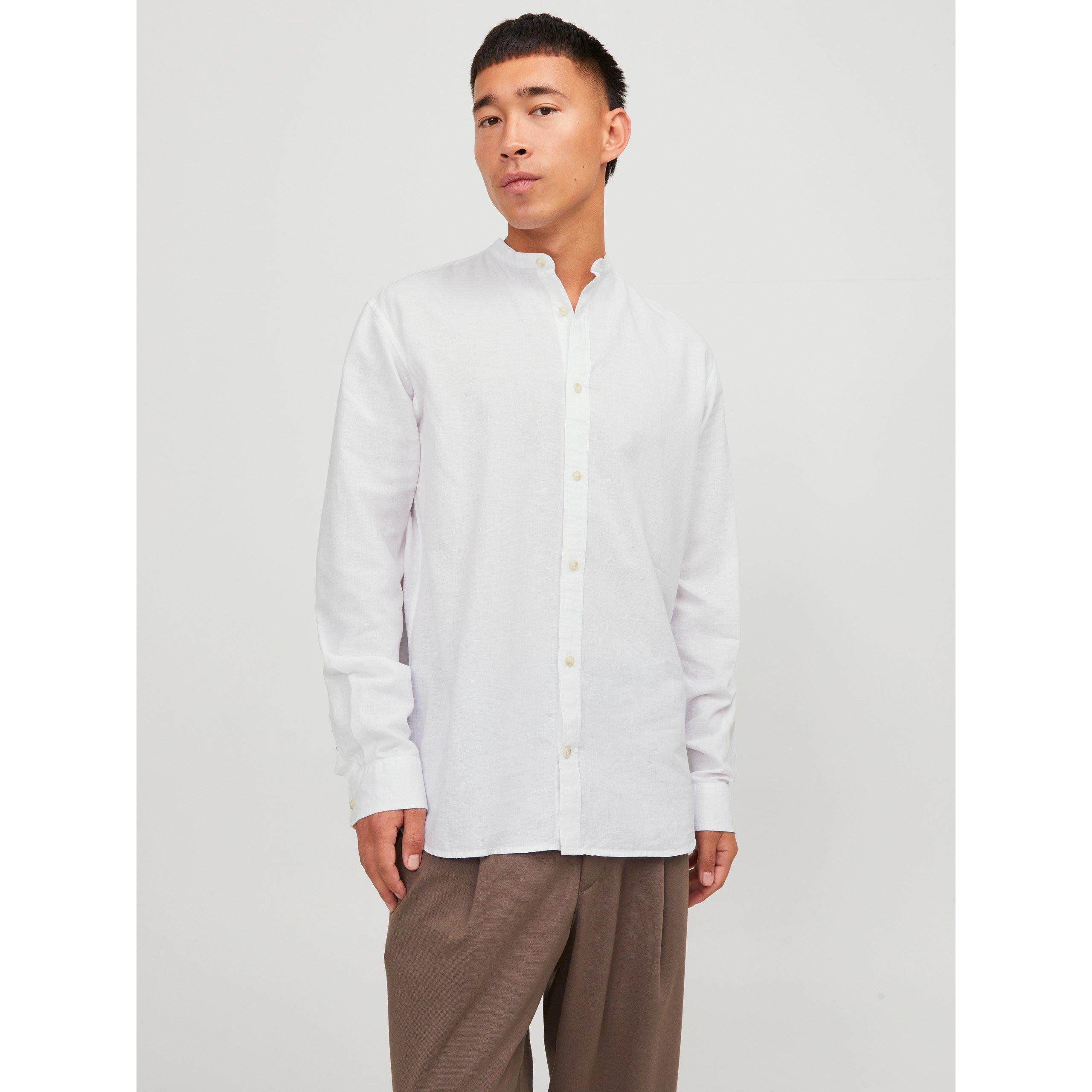Jack and Jones Long Sleeve Buttoned Linen Shirt