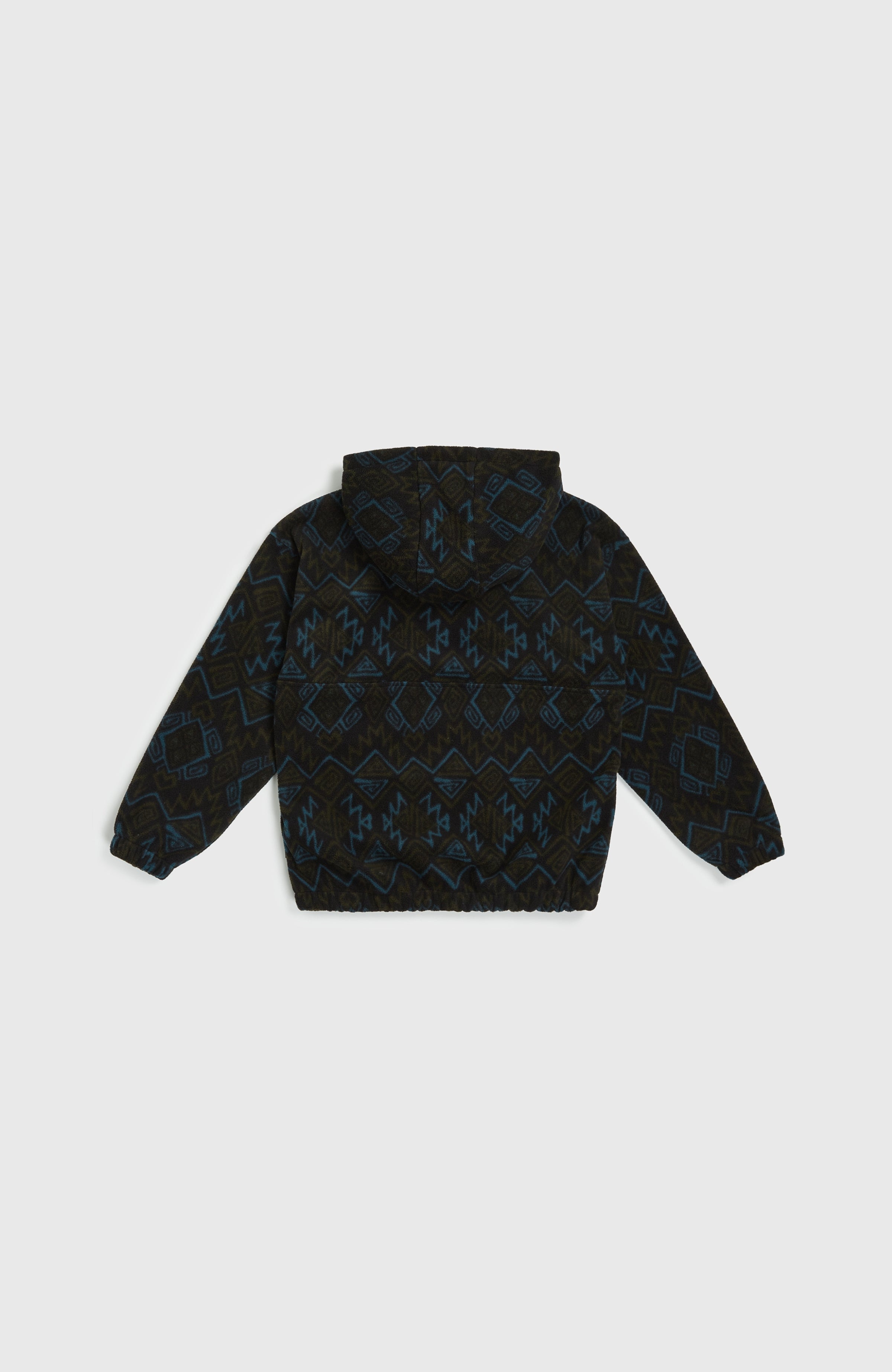 Superfleece hoodie met halve rits
