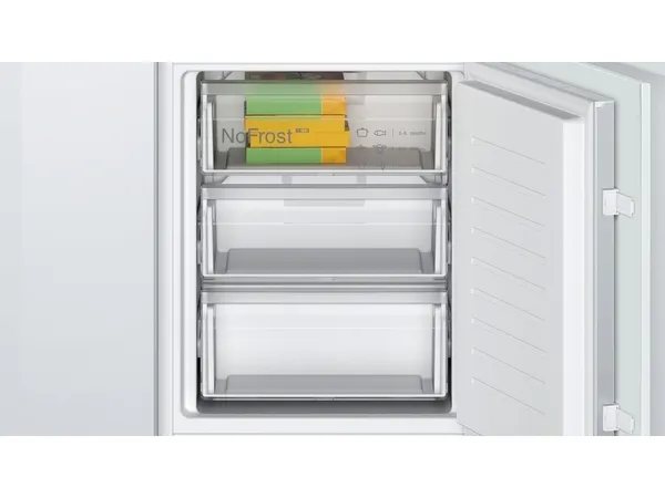 Bosch Serie | 2 KIN86NSE0 - Køleskab/fryser - bund-fryser - til indbygning - niche - bredde: 56 cm - dybde: 55 cm - højde: 177.5 cm - 260 liter - Klasse E