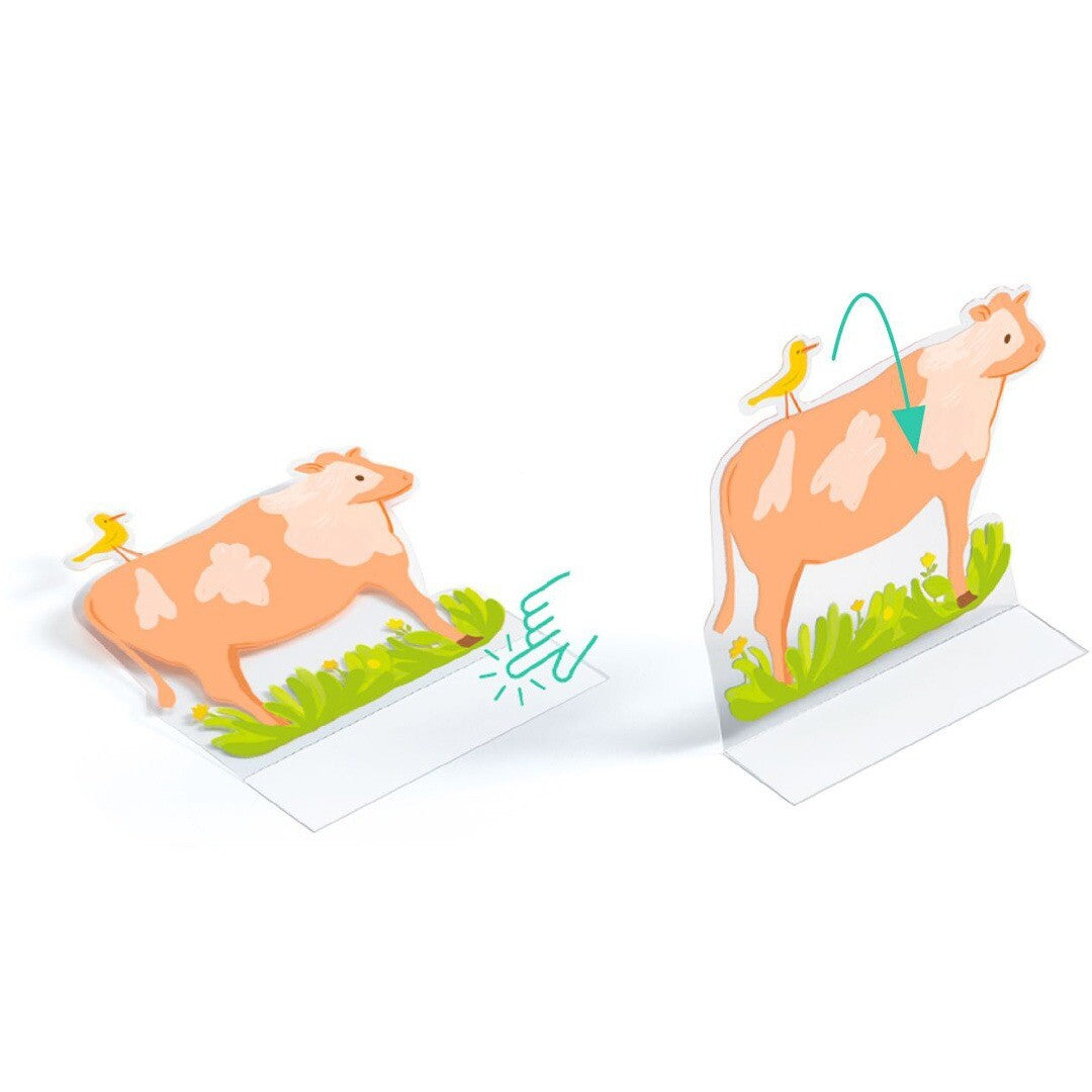 Djeco knutselset herbruikbare 3D stickers - farm
