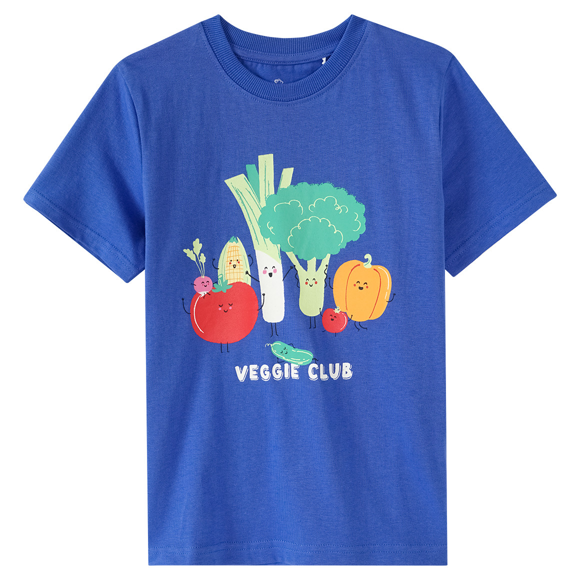 Topolino Jungen T-Shirt mit Gemüse-Print blau