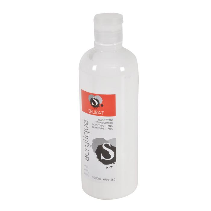 PEINTURE ACRYLIQUE 500ML BLANC TITANE