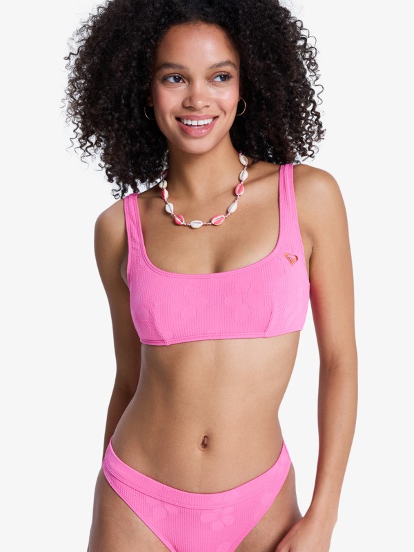 Roxy Paradise Bralette Haut de bikini bralette Rose Femme