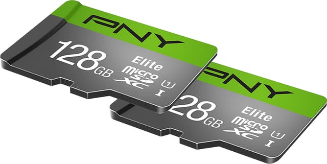 PNY Elite MicroSD kort 128GB (2-pak)