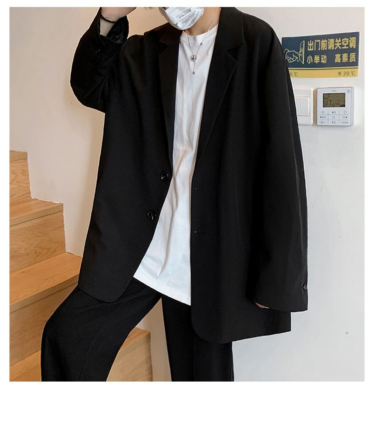 DuckleBeam - Blazer met reverskraag en enkele rij knopen