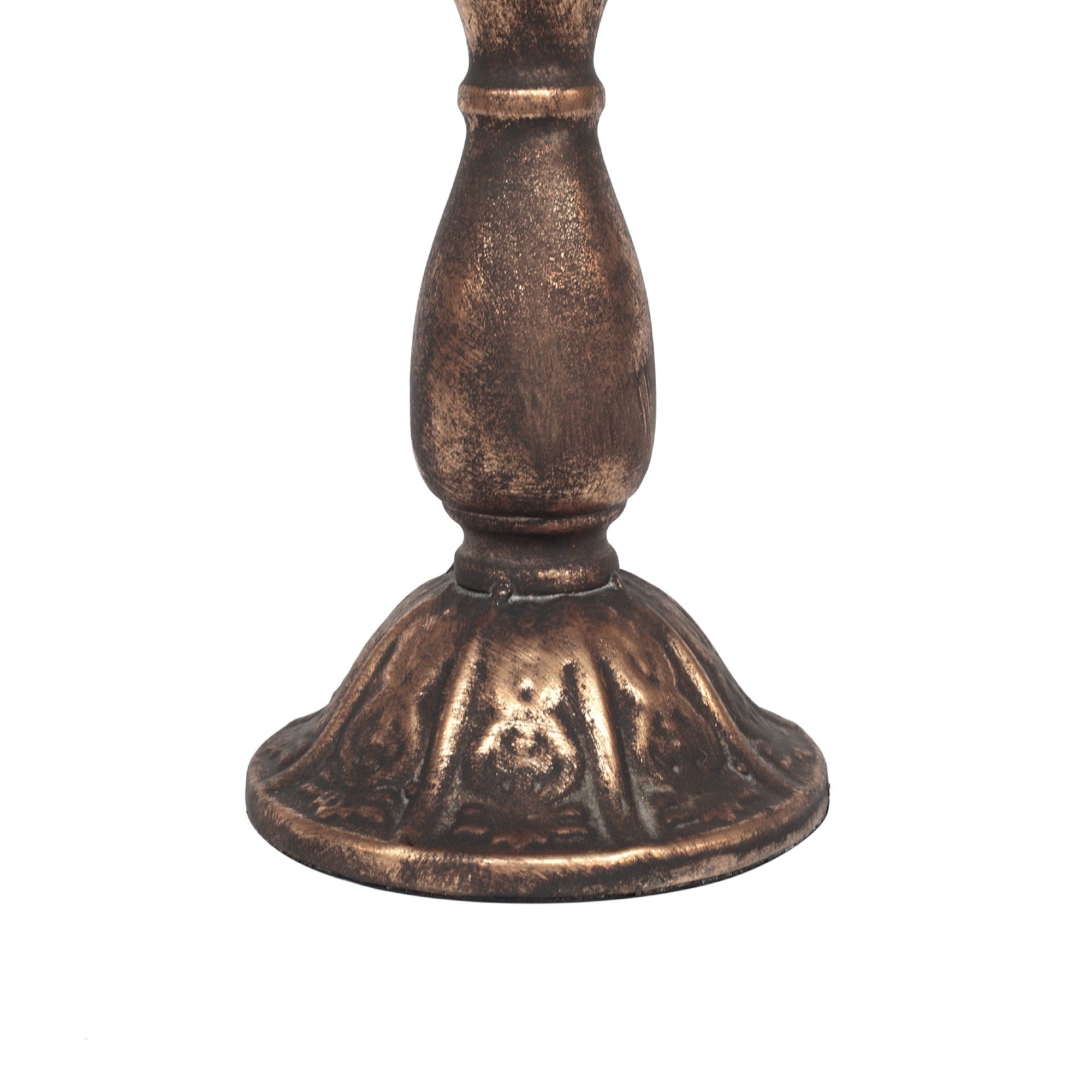 Pokal-Windlicht, antik kupfer, H 50 cm, Ø 13,5 cm von fischer's lagerhaus