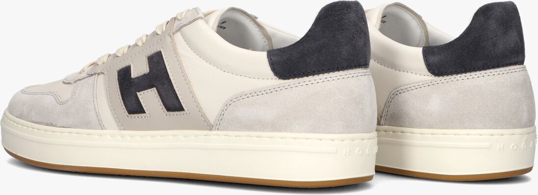 beige hogan lage sneakers h668 allacciato h banda