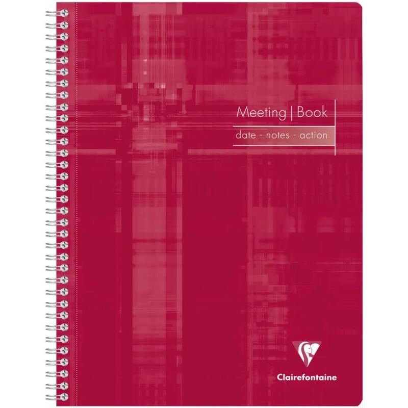 Meeting Book cahier reliure intégrale A4+ 160 pages détachables Couleur aléatoire - Assortis