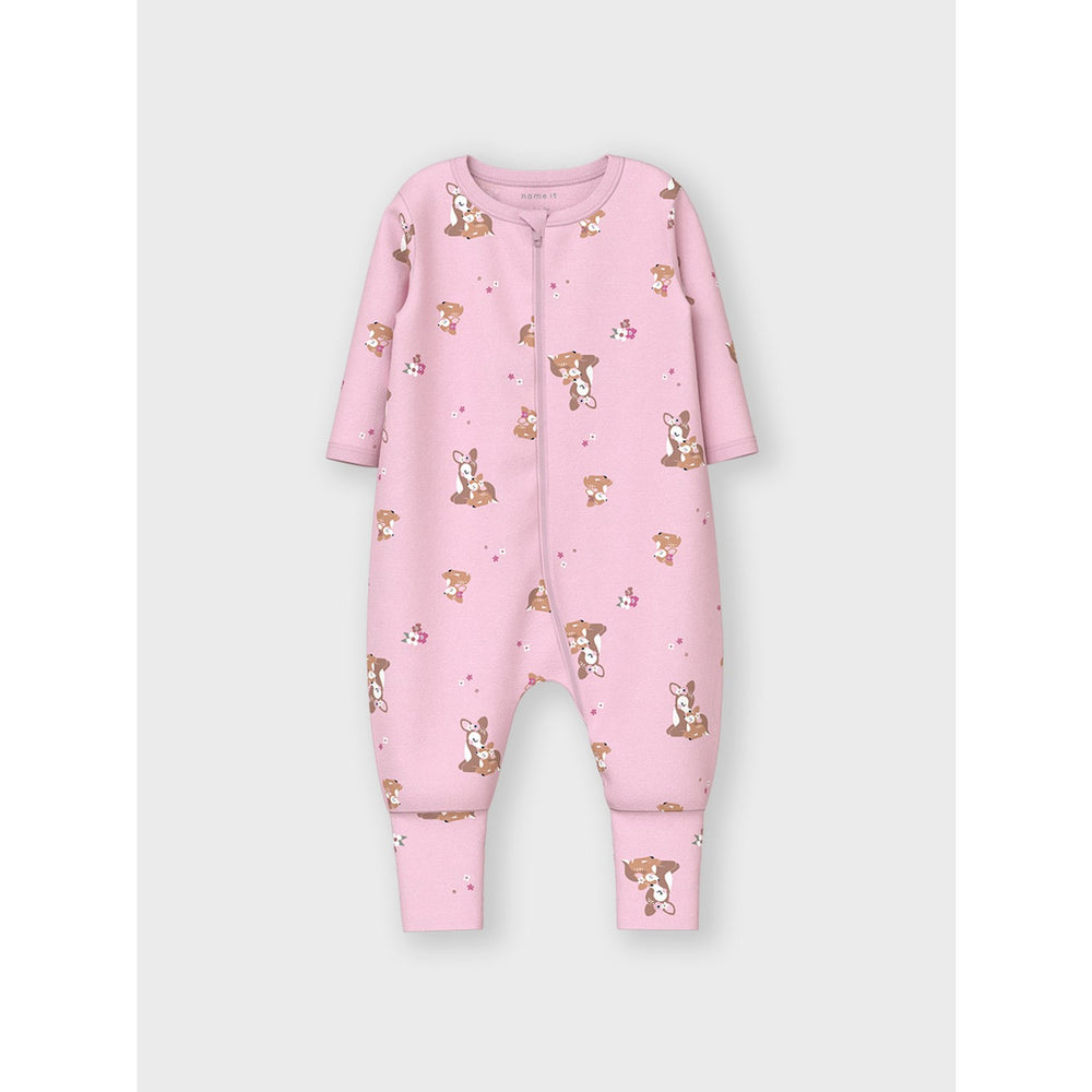 Køb Name It Ibis Rose Natdragt 2-pack Zip Rose Deer Noos