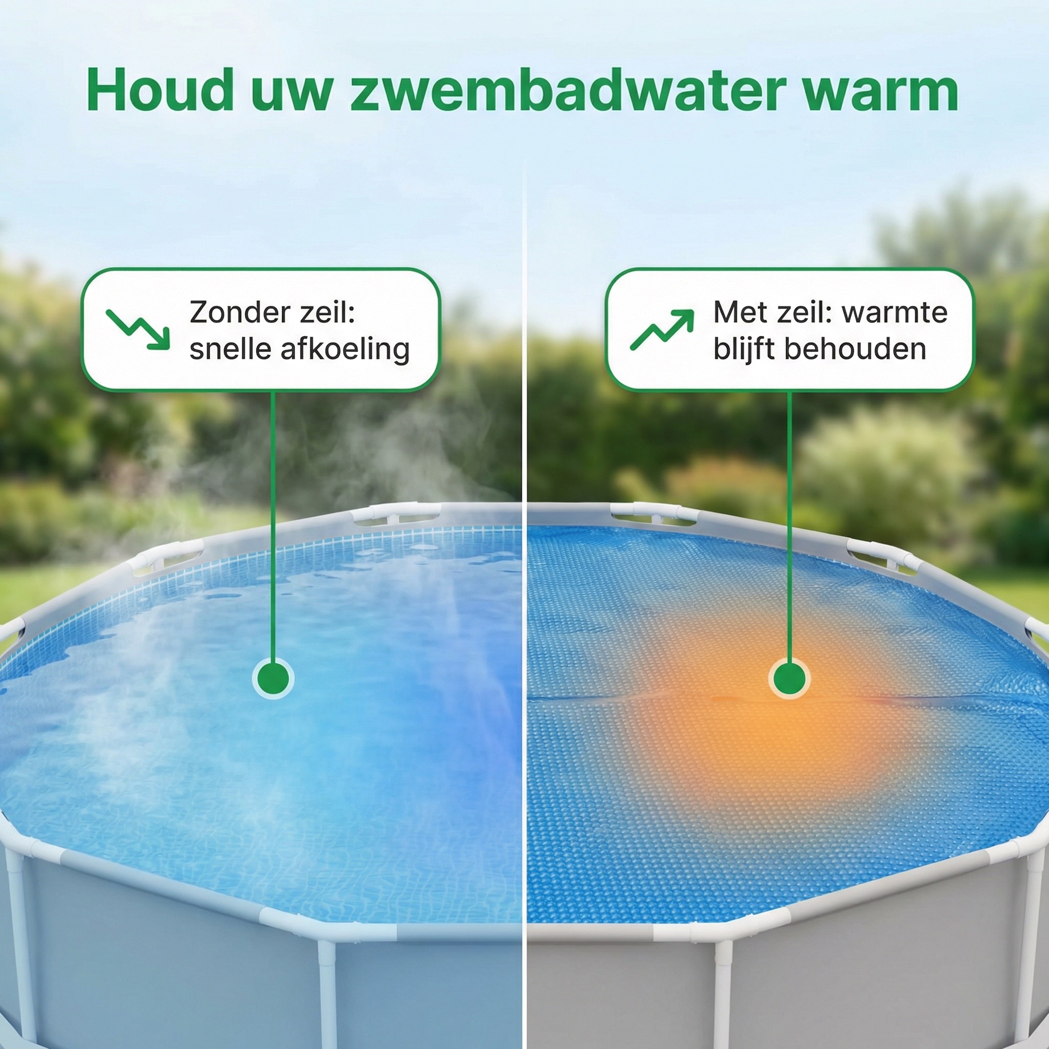 Comfortpool ø366 cm solarzeil - Blue