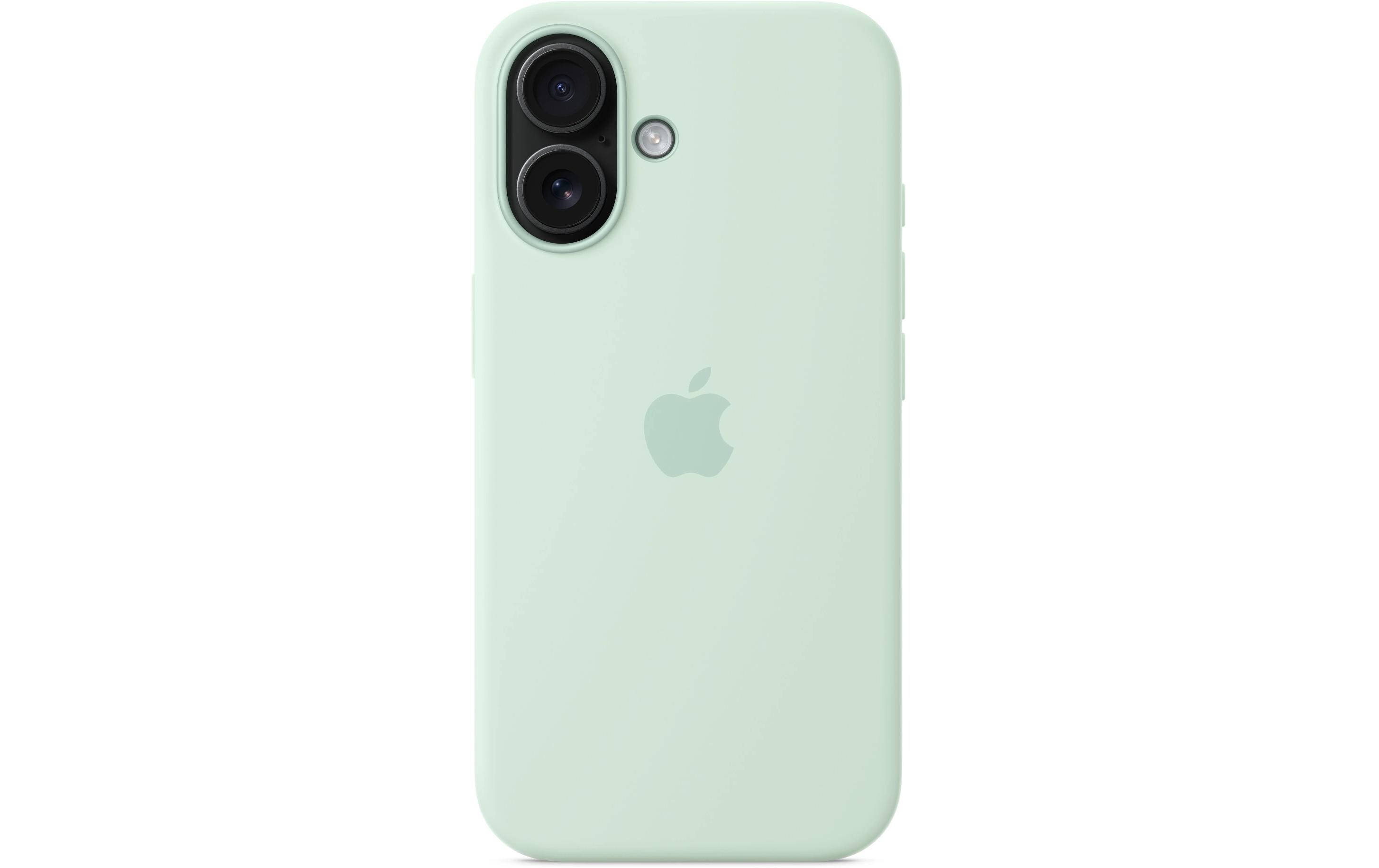 Silicone Case mit MagSafe iPhone 16 AquamarineSilikon-Backcover mit «MagSafe» für das Apple iPhone 16