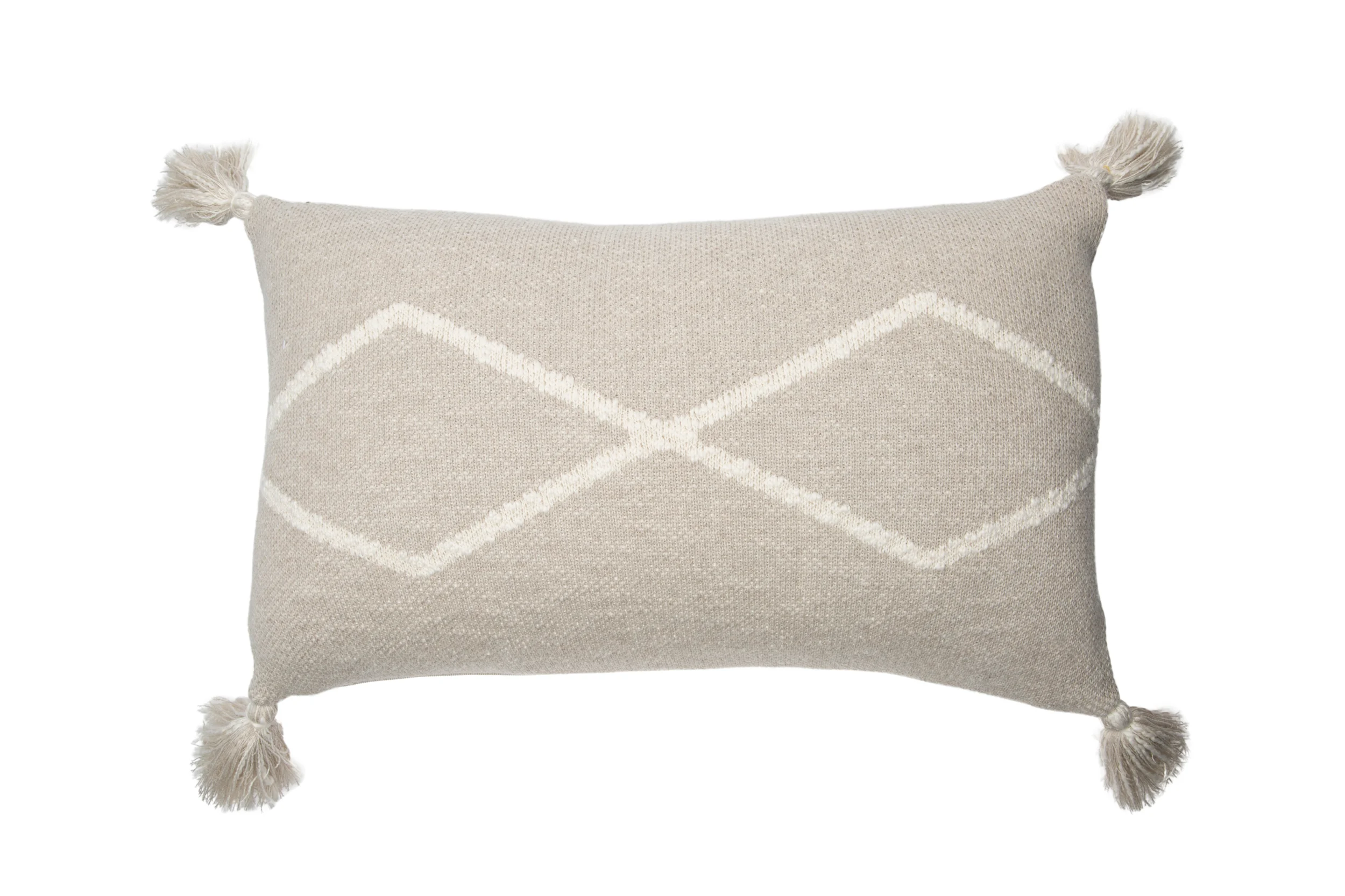 OASIS - Coussin en tricot en coton | Beige