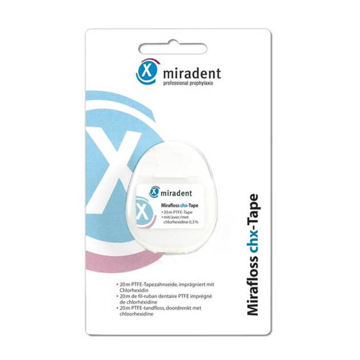 Miradent Zahnseide Mirafloss Tape chx 20 m, 1 St