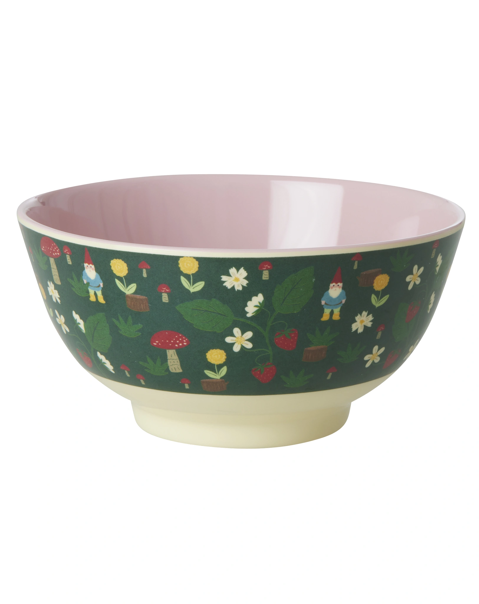 Melaminschüssel FOREST GNOME - TWO TONE medium in green
