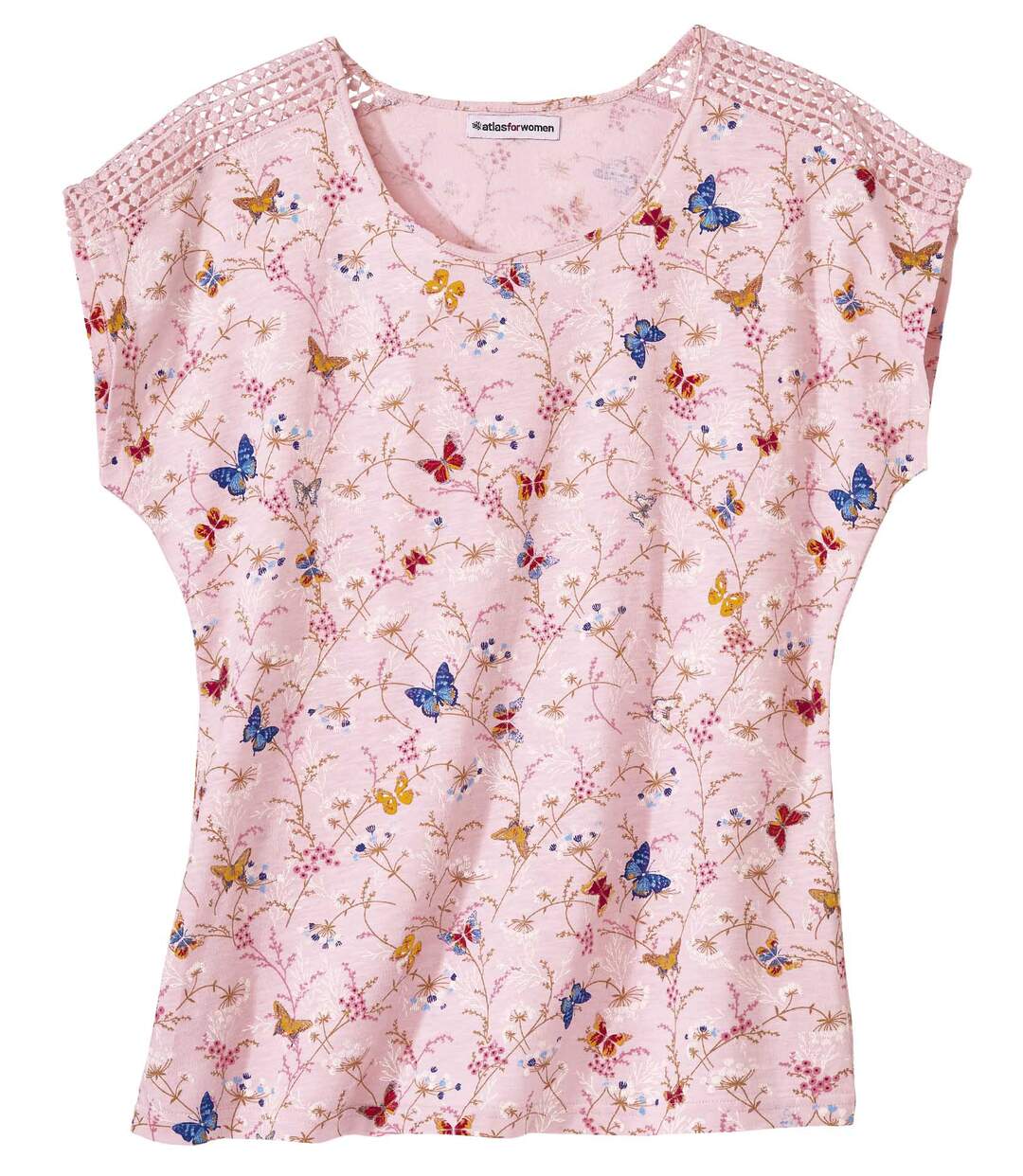 Tee-Shirt Imprimé Détail Macramé