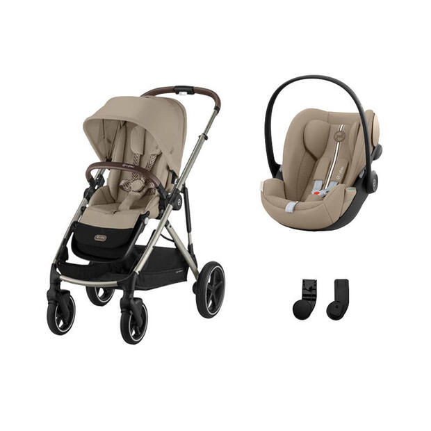 Poussette DUO Gazelle S TPE + Cloud G Plus Almond Beige - CYBEX