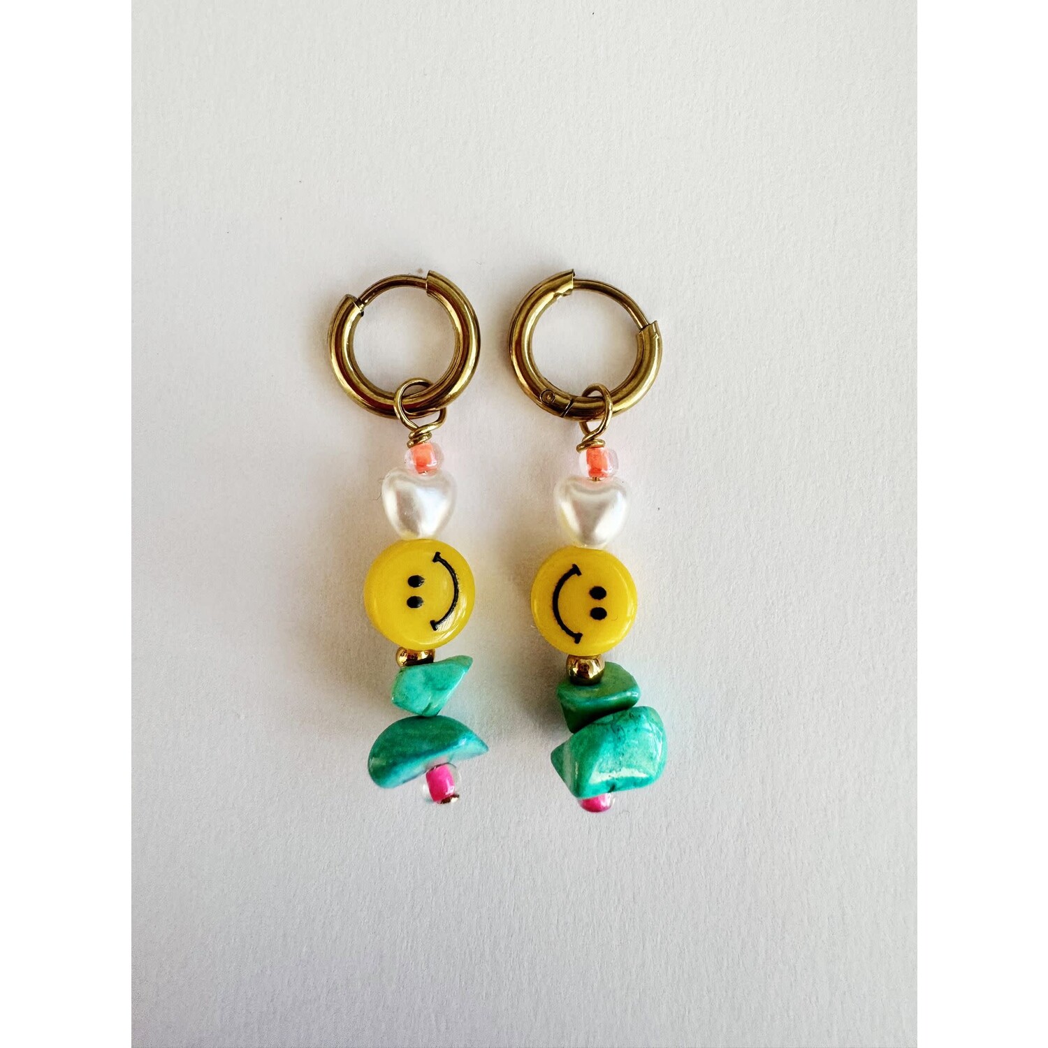 By Melo | Oorbellen Smiley/Steen Groen