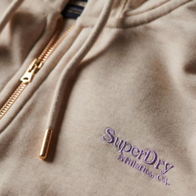Sweatshirt zippé à capuche femme Essential Logo SUPERDRY