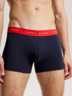Conjunto com 3 Cuecas Boxer com Cós Elástico e Logo Essencial