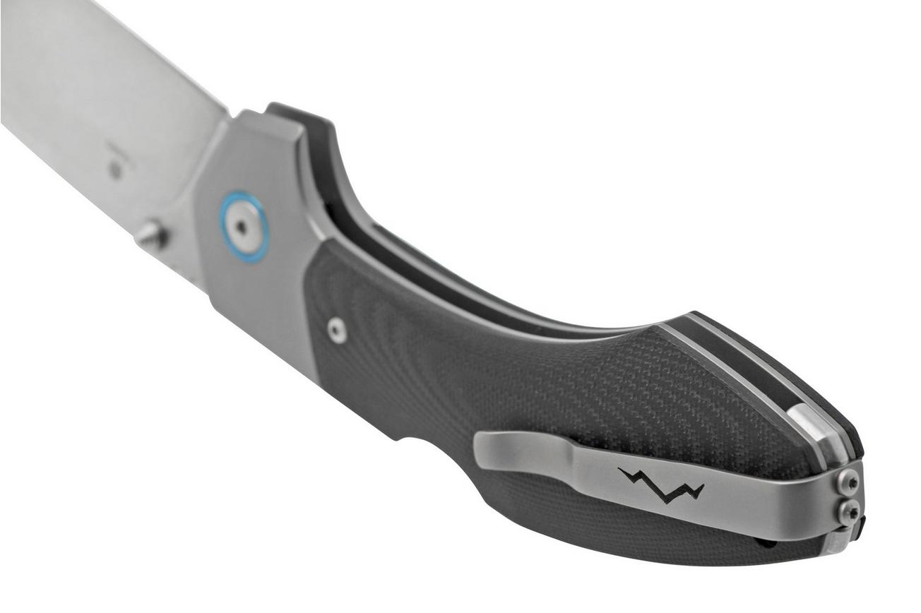 MKM Hero Stonewashed, Black G10, Titanium Bolsters, zakmes