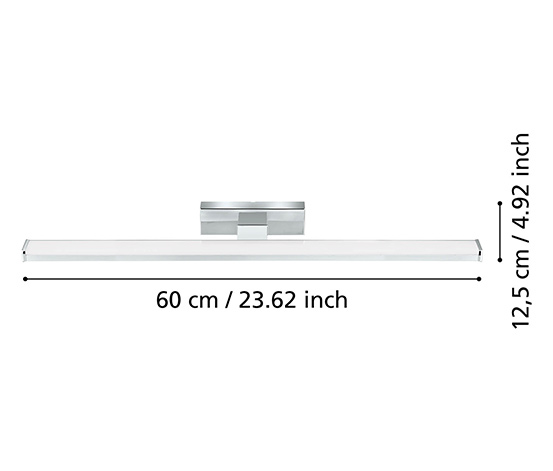 Eglo Spiegelleuchte »Pandella 1«, 60 cm, chrome