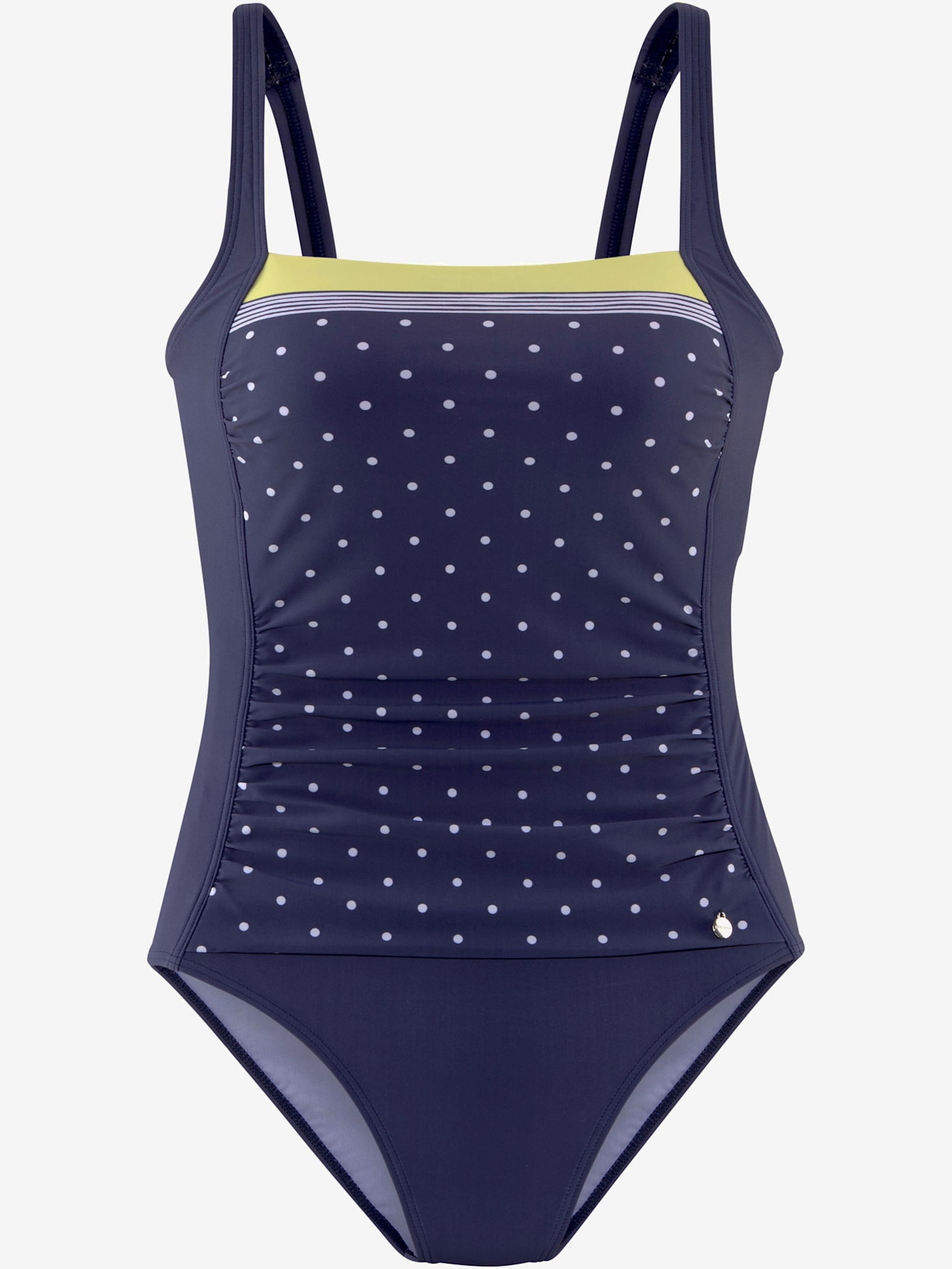 Maillot de bain imprimé à pois et rayures