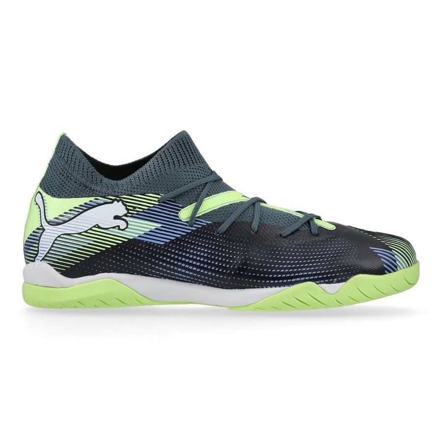 PUMA Future 7 Match   Mid IT Lights Out - Gray Skies/Blanc/Fizzy Apple Enfant