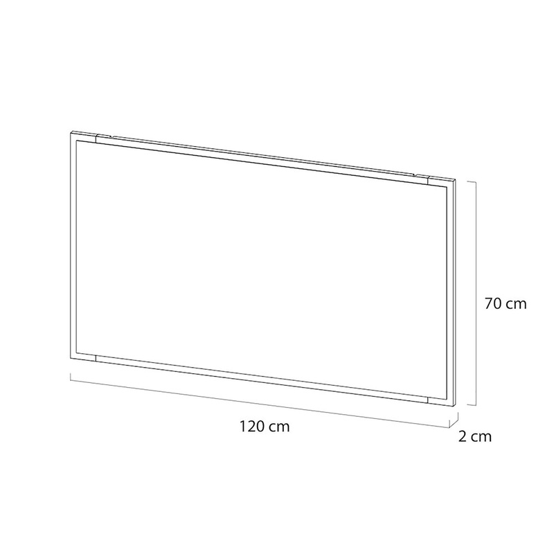 Tiger S-line Frame Spiegel 120x70 cm Mat zwart