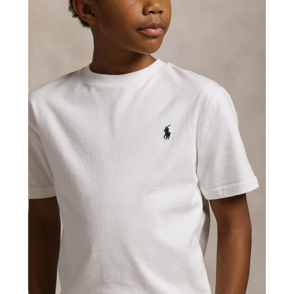 Køb Polo Ralph Lauren Boy Short Sleeved T-shirt White