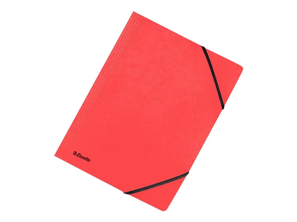 Elastikmappe uden klapper Esselte FSC® A4 Rød - (25 stk.)