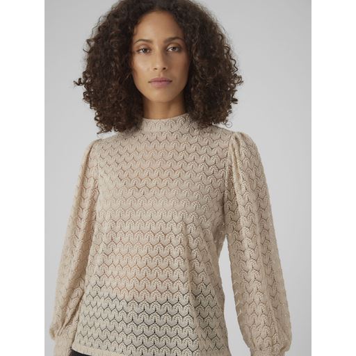 Vero Moda Becca Bluse, Pumice Stone, L
