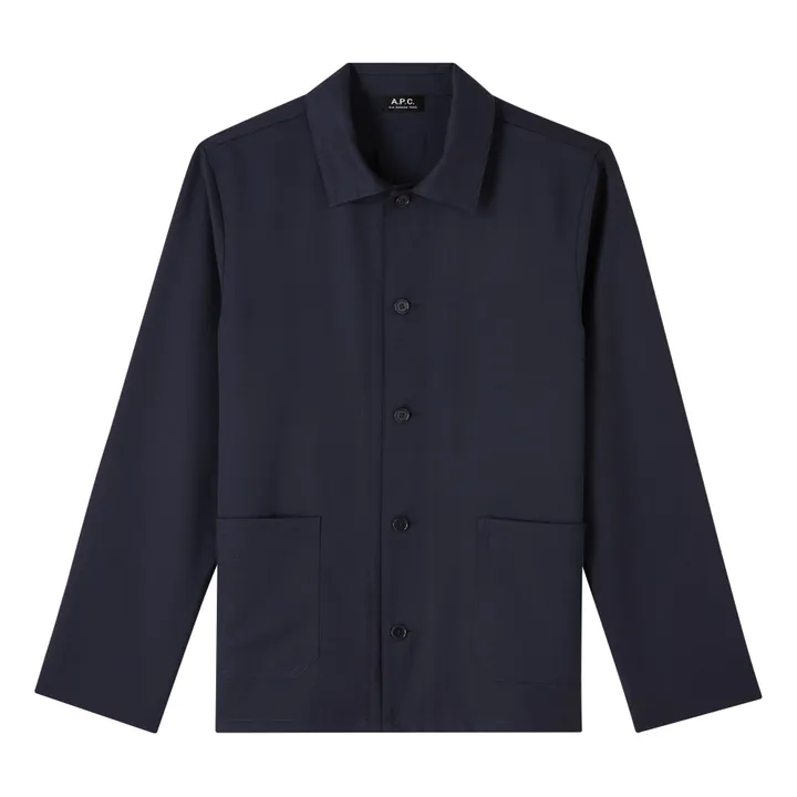 A.P.C. Veste Kerlouan Logo Laine | Bleu marine
