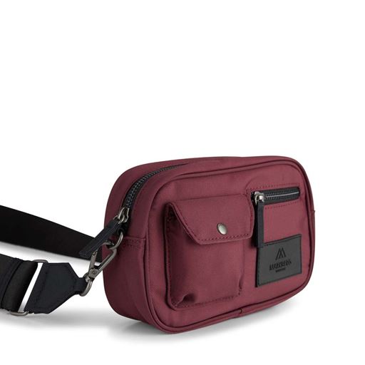 Markberg Darla Small Crossbody, Burgundy W/Black