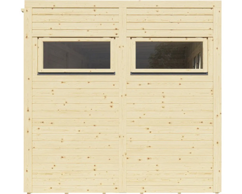 Bertilo Cubo 3 Kantoor tuinhuis inclusief vloer, 336 x 240 cm, natuurlijke afwerking
