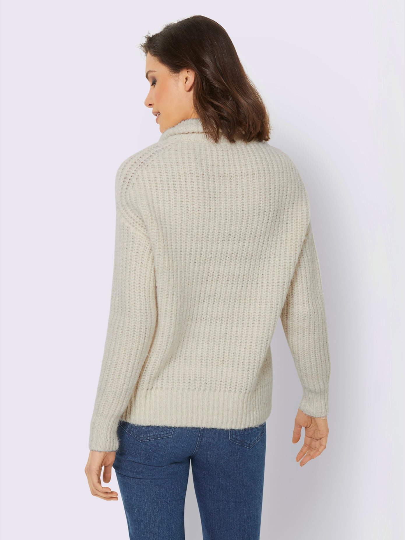 Veste en tricot 2 types de cols : col montant ou à revers