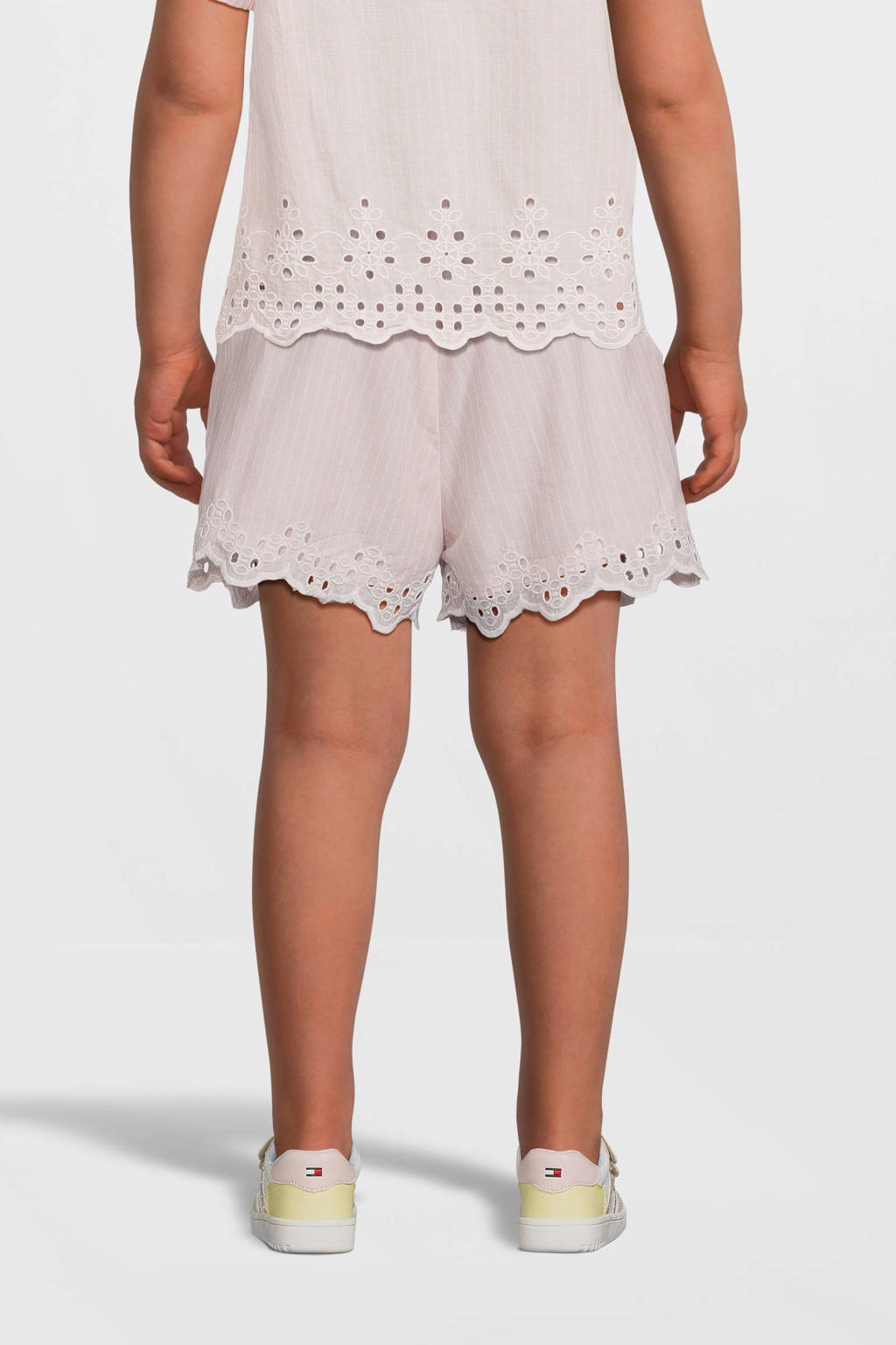 NAME IT gestreepte casual short NMFFESINNE roze