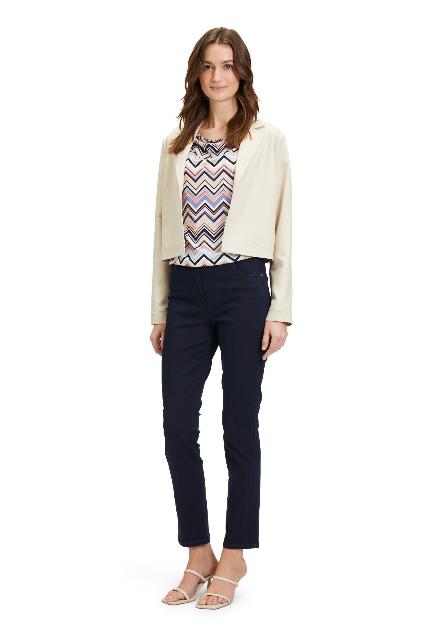 Betty Barclay| Damen Printshirt mit Wasserfallausschnitt