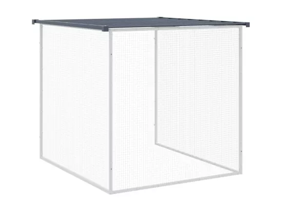 Poulailler avec toit anthracite 1003x98x90 cm acier galvanisé