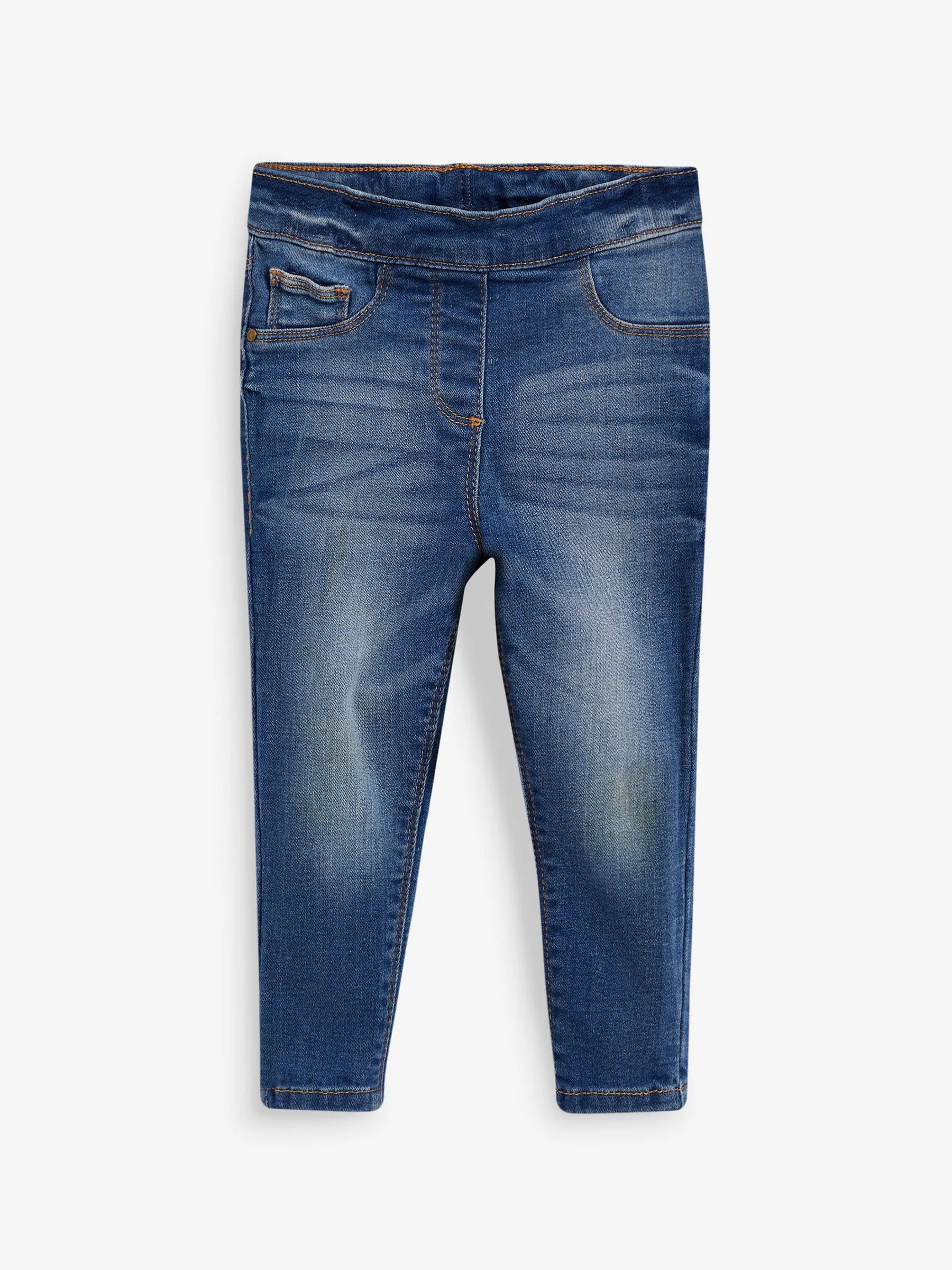 Middenblauw denim - Jegging met elastische taille (3 mnd-7 jr)