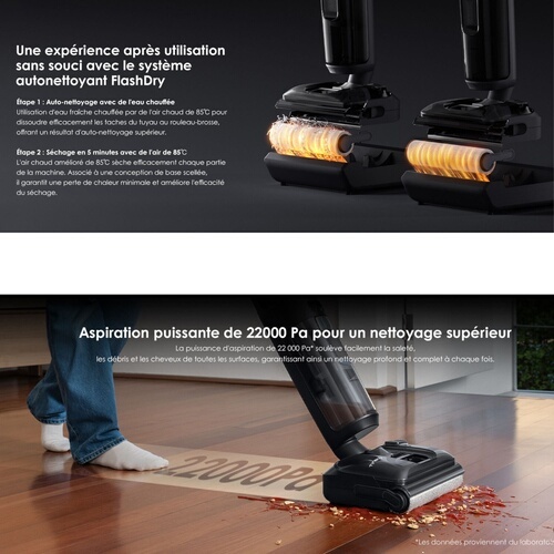 Aspirateur laveur Tineco Floor One Switch S7 Stretch premium