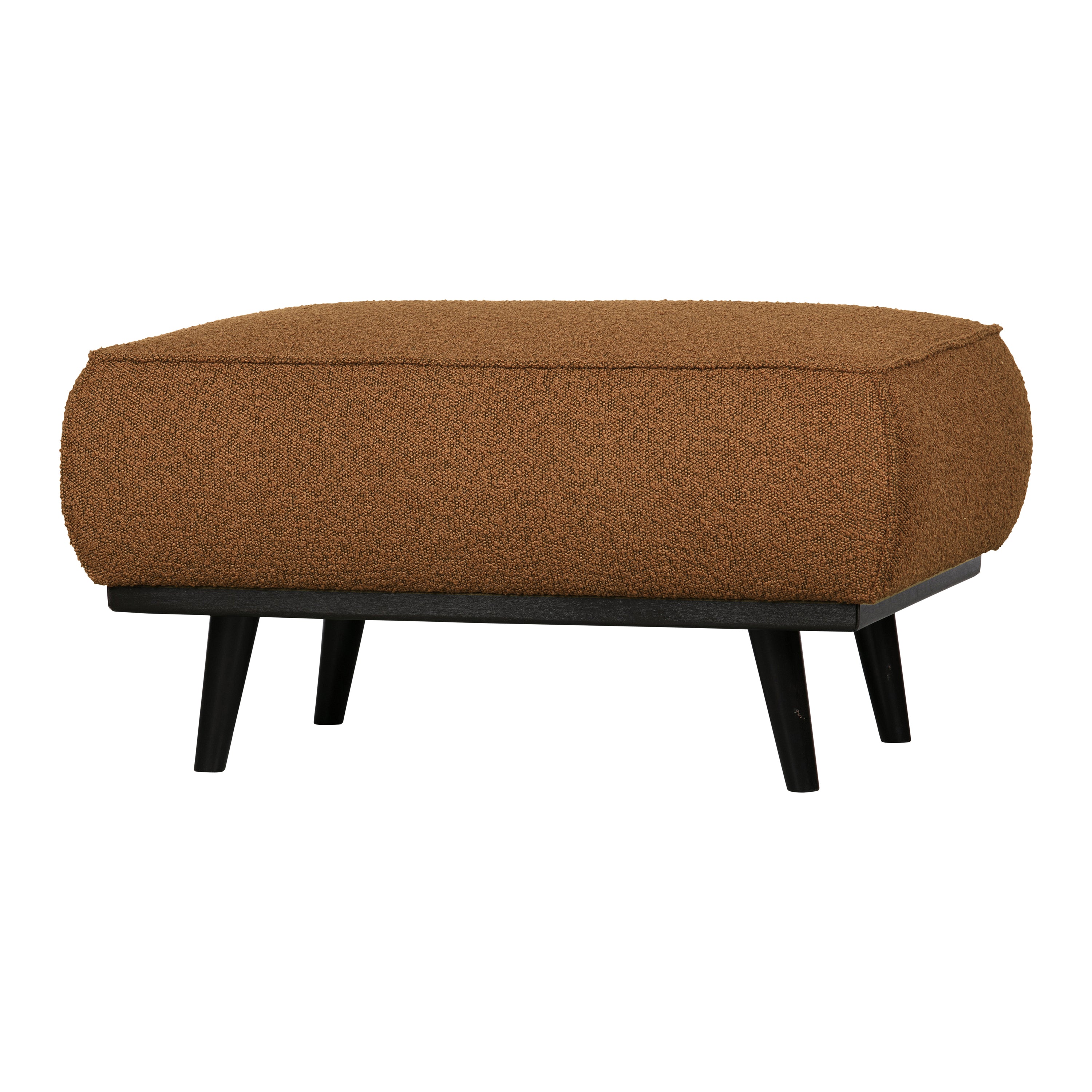 WOOOD Statement Hocker - Bouclé Butter
