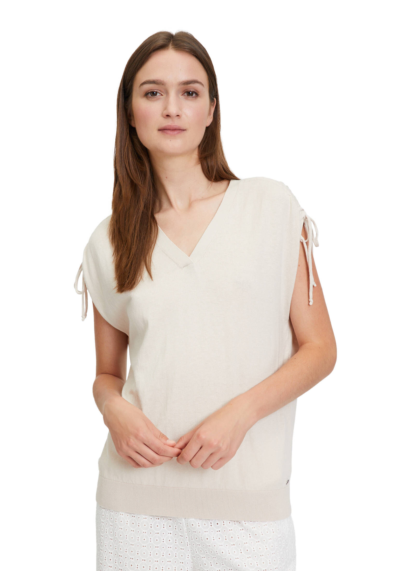 Betty & Co| Damen Feinstrickpullover ohne Arm