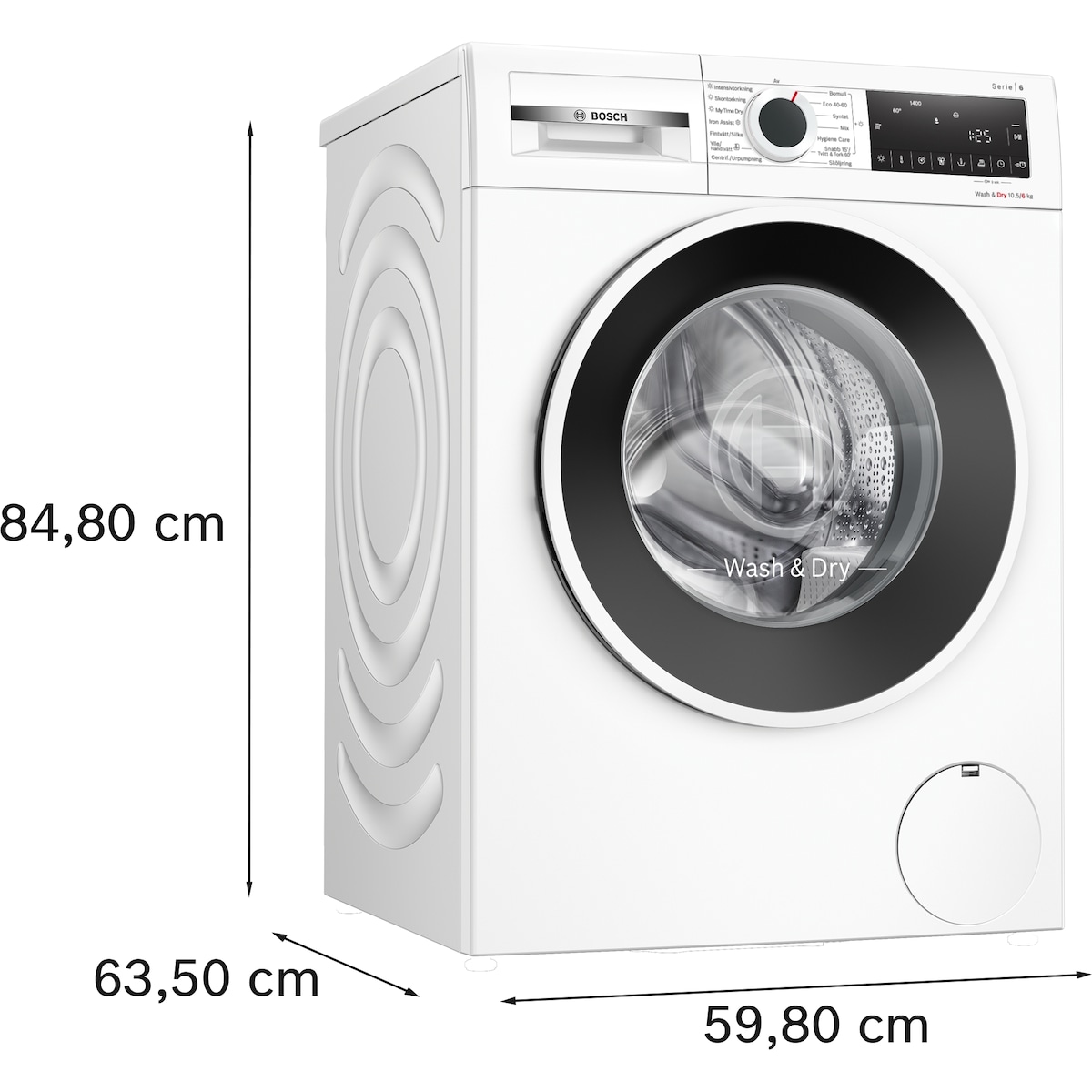 Bosch Kombinert vaskemaskin/tørketrommel WNG2540LSN